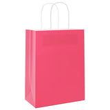 Paper Bags 250 pcs with Handles Pink 21x11x28 cm 4101671