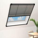Plisse Insect Screen for Windows Aluminium Anthracite 80x160cm 148668
