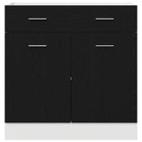 Hanging Cabinet Black Oak 80 x 31 x 81.5 cm Engineered Wood 863277