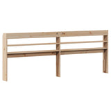 Headboard with Shelves 180 cm Solid Wood Pine 850941