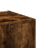 Apothecary Cabinet Smoked Oak 30x41x118 cm Engineered Wood 855164