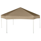 Hexagonal Pop-Up Marquee with Sidewalls 3.6x3.1 m Taupe 220g/m 362013