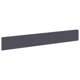 Lawn Edging 20 pcs 100 x 15 cm Steel Anthracite 8008819
