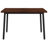 110 x 55 x 75 cm Solid Acacia Wood Dark Brown and Black 937474