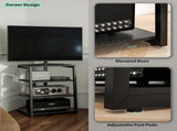 HiFi Stand, with Four Storage Shelves - Black T3398P377905