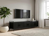 TV Cabinet 146 x 33 x 50 cm Black Oak Engineered Wood 8013740