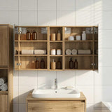 Bathroom Cabinet Set 3 pcs 100 x 10.5 x 60.5 cm Engineered wood 3403703