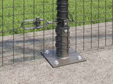 Welded Wire Fence with Concrete Base 50 x 0.8 m 3352587