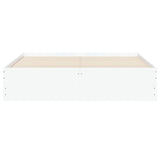 Bed Frame with Drawers without Mattress White 150x200 cm King Size 3207266