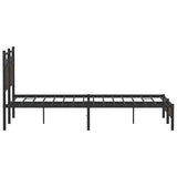 Bed Frame without Mattress Brown Oak 150x200 cm King Size Engineered Wood 4107000
