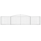 Arched Gabion Baskets 20 pcs 400x30x80/100 cm Galvanised Iron 3146863