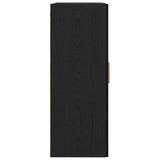 Wall Cabinet Black Oak 69.5 x 34 x 90 cm Engineered Wood 862110