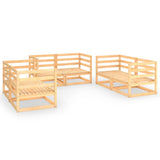 Garden Lounge Set Brown Solid pinewood Medium Modular 3075439