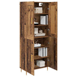 Highboard Old Wood 69.5 x 34 x 180 cm Engineered Wood 3415670