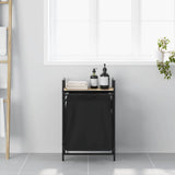 Laundry Basket 1 Compartment with Shelf Sonoma Oak 859071