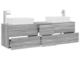 Bathroom Cabinet Set 3 pcs Grey Sonoma 53 x 34.5 x 63 cm 3405864