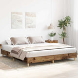 Bed Frame without Mattress Old Wood 160x200cm Engineered Wood 3329037