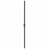 Interior Door 76x201.5 cm Black ESG Glass and Aluminium 350560