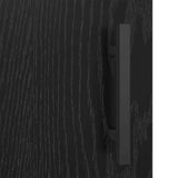 Sideboard Black Oak 69.5 x 34 x 90 cm Engineered Wood and Iron 881611