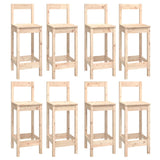 9 Piece Bar Set Solid Wood Pine 3124722