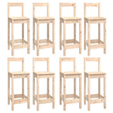 9 Piece Bar Set Solid Wood Pine 3124722