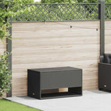 Outdoor Cushion Box Black 100x55x55.5 cm Poly Rattan 4104141