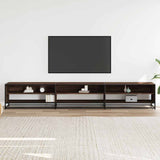 TV Cabinet Brown Oak 270x40x46 cm Engineered Wood 3300814