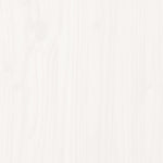 ZNTS Bookcase Bed without Mattress White 150x200cm Solid Wood Pine 3322284