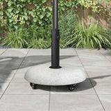 Parasol Base 21kg Light Grey Concrete Round 42007324