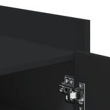 Shoe Cabinet Black 52x37.5x100 cm Engineered Wood 848438