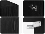 Wall Mounted Cabinet Black 69.5 x 34 x 90 cm Engineered Wood 879604
