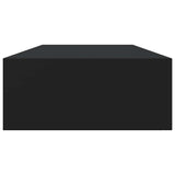 Wall-mounted Drawer Shelf Black 60x23.5x10cm MDF 330257
