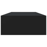 Wall-mounted Drawer Shelf Black 60x23.5x10cm MDF 330257
