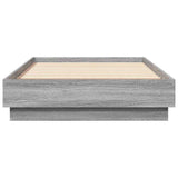 Bed Frame without Mattress Grey Sonoma 90x190 cm Single Engineered Wood 839635