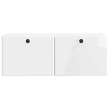 Wall-Mounted TV Cabinet 78.5 x 31 x 30 cm High Gloss White 899229