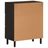 Side Cabinets 2 pcs Black 60x33x75 cm Solid Wood Mango 3206283