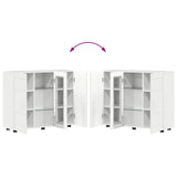 Wooden Cabinet High Gloss White 88.5 x 30.5 x 73 cm 880305