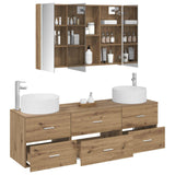 Bathroom Furniture Set 4 pcs Artisan Oak 3407070