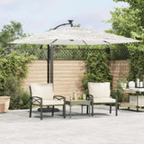 Garden Parasol with Steel Pole White 269x269x235 cm 4005081