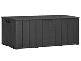 336 Litre Garden Storage Box, Water-resistant Heavy Duty Double Wall Plastic Container, Extra Large T3398P317627