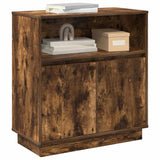 LED Sideboard Smoked Oak 71 x 34.5 x 75 cm Engineered Wood 869654