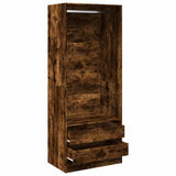 Wardrobe Smoked Oak 80x50x200 cm Engineered Wood 3307751