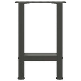 ZNTS Coffee Table Legs Anthracite 2 pcs 38x cm Steel 4013278