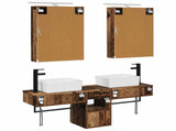 Bathroom Cabinet Set 5 pcs Old Wood 50 x 14.5 x 70 cm 3406325