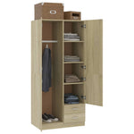 ZNTS Wardrobe Sonoma Oak 80x52x180 cm Engineered Wood 800642