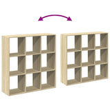 Room Divider Bookcase Sonoma Oak 102x29x103.5 cm Engineered Wood 858041