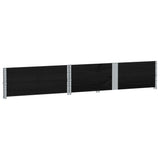 Pallet Collars 2 pcs Black 150x100 cm Solid Wood Pine 4010306