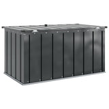 Garden Storage Box Black 101 x 56.5 x 50 cm Steel 42011277