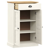 Shoe Cabinet VIGO White 60x35x96 cm Solid Wood Pine 353167