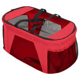 2-Layers Folding Dog Stroller Red 83x48x97 cm Oxford Fabric 172206